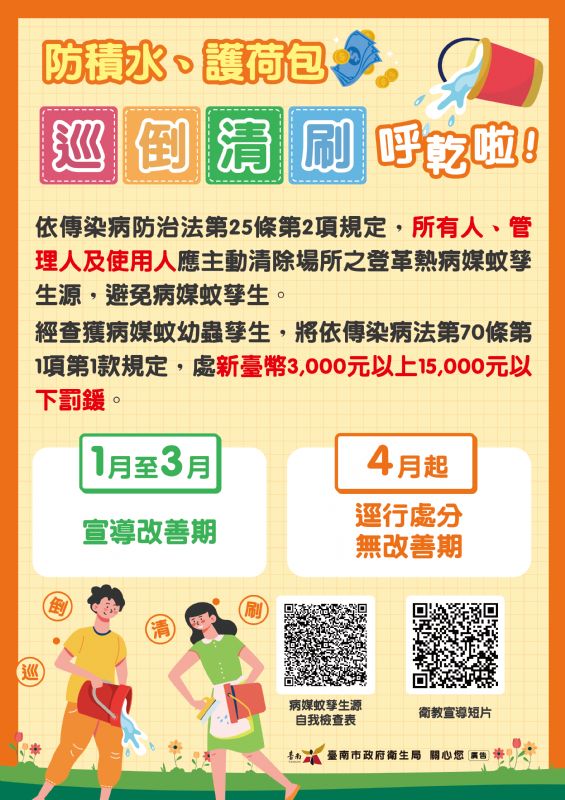 防積水、護荷包，巡倒清刷呼乾啦
